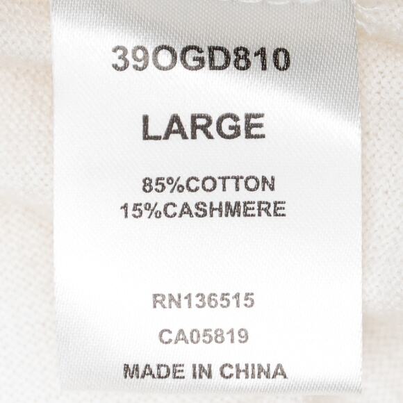 Revolve One Grey Day Cashmere Blend Color Block Sweater Size Large - Picture 6 of 8